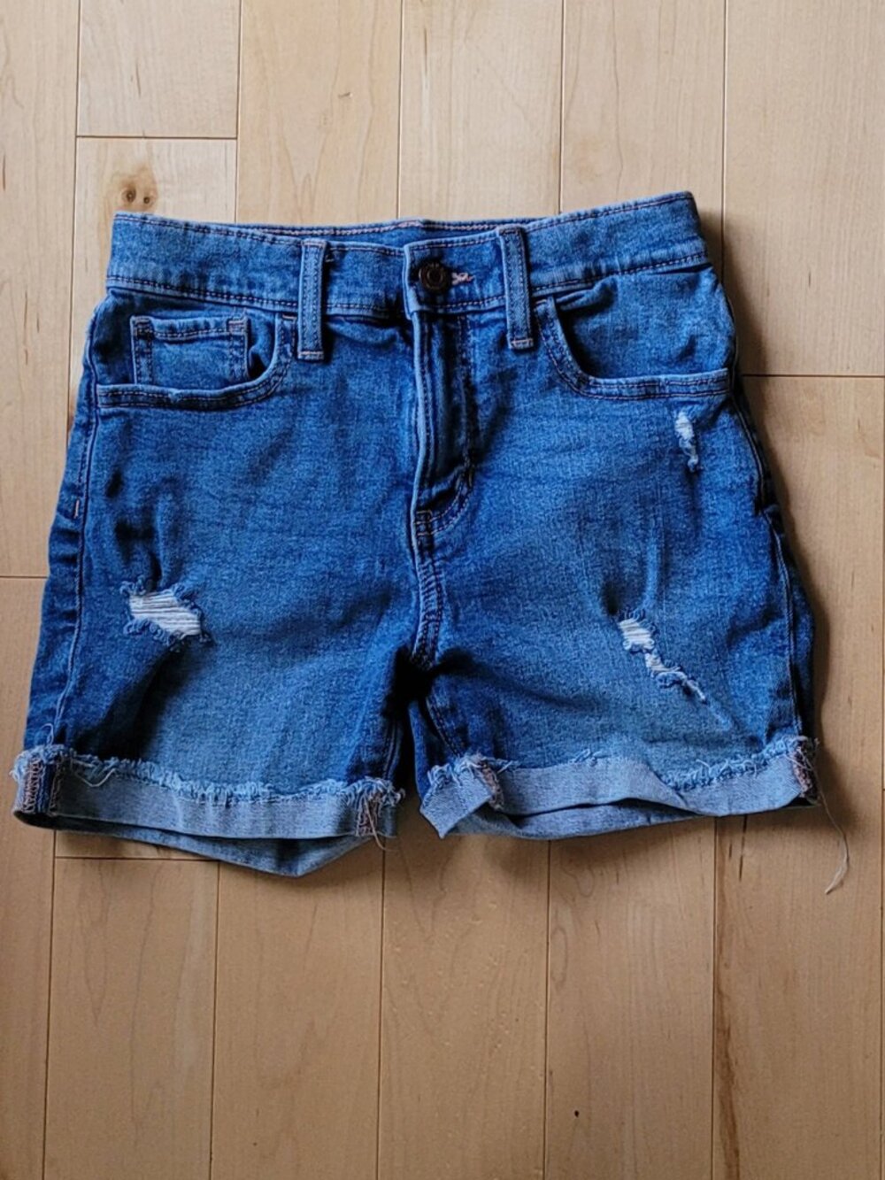 Old Navy Girls Distressed High-Rise Jean Shorts SIze 12